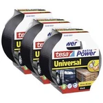 Páska se skelným vláknem tesa extra Power® UNIVERSAL 56348, (d x š) 10 m x 50 mm, černá, 3 ks