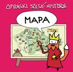 Kniha: Opráski sčeskí historje - mapa od jaz