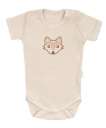 Mamatti Kojenecké body kr. rukáv, Baby Fox - béžová, vel. 74 (6-9m)