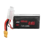 URUAV 7.4V 450mAh 70C 2S HV LiPo Battery XT30 Plug for DarwinFPV baby ape pro Whoop Mobula7 Beta75x