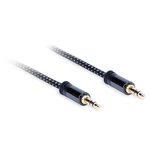 Kábel AQ 3,5 mm Jack/3,5 mm Jack, M/M, 3m (xdtjj030) čierny Vodič z čisté bezkyslíkaté mědi OFC 99,96 %, perfektní přenos signálu , zlacené kontakty 2