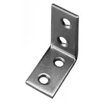 Montážní úhelník TOOLCRAFT 889632 N/A, (d x š) 30 mm x 30 mm, Pozinkovaná ocel, světle, 1 ks