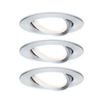 Vestavné svítidlo - LED Paulmann Nova 93487 LED, 19.5 W, sada 3 ks, hliník