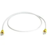 RJ45 (křížený) síťový kabel CAT 6A S/FTP 0.50 m šedá dvoužilový stíněný, s ochranou Telegärtner