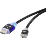 HDMI kabel SpeaKa Professional [1x HDMI zástrčka - 1x micro HDMI zástrčka D] černá 1.00 m