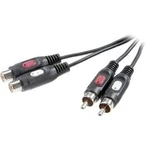 Cinch audio prodlužovací kabel SpeaKa Professional SP-7870384, 2.50 m, černá