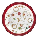 Porcelánový servírovací tanier s vianočným motívom Brandani Alleluia, ⌀ 30 cm