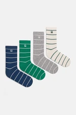 Dětské ponožky United Colors of Benetton 4-pack zelená barva, 6AO30703P