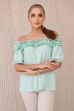 Spanish blouse with a small ruffle