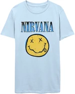 Nirvana T-shirt Xerox Smiley Blue Light Blue M