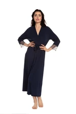 Effetto Woman's Housecoat 03158 Navy Blue