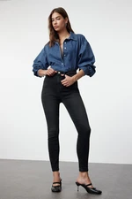 Trendyol Anthracite Premium High Waist Skinny Jeans