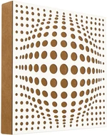 Mega Acoustic FiberPRO60 AcouSphere White/Light Brown Panel de madera absorbente