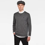 G-STAR Sweater - Premium Basic Knit r ls grey