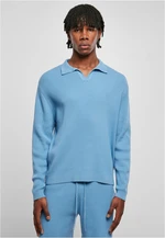 Ribbed Oversized Long Sleeve Horizontal Blue