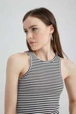 DEFACTO Fitted Crew Neck Ribbed Camisole Athlete