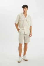 DEFACTO Linen Blend Bermuda Shorts