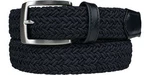 Alberto Basic Braided Mens Navy 100 cm Szalag