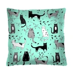 Bertoni Home Unisex's Square Pillow Lazy Cats