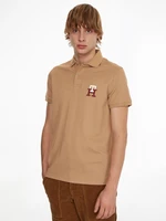 Tommy Hilfiger Polo Triko Hnědá