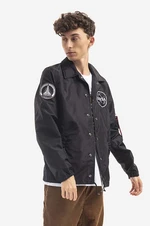 Bunda Alpha Industries x Nasa Coach Jacket 126137 03 pánska, čierna farba, prechodná