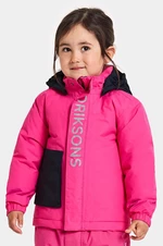 Dětská zimní bunda Didriksons RIO KIDS JKT růžová barva