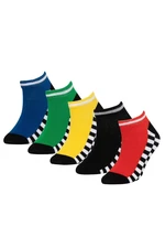 DEFACTO Boy's 5-Piece Cotton Booties Socks