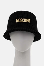 Klobúk s prímesou vlny Moschino čierna farba, M3146 65417