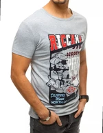 Grey men's t-shirt RX4373 with print