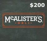 McAlisters $200 Gift Card US