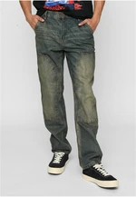 Men's Double Knee Jeans - Navy Blue/Washed