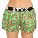 Women's Boxer Shorts Styx Art Sports Rubber Christmas Gingerbread