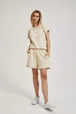 Women's shorts MOODO - beige