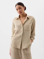 GAP Oversize Muslin Shirt - Women