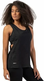 Nebbia Sleeveless Loose Cross Back Tank Top "Feeling Good" Black L Camiseta deportiva