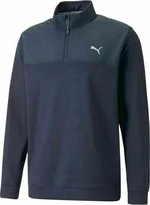 Puma Cloudspun Colorblock 1/4 Zip Navy Blazer/Navy Blazer S Suéter