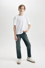 DEFACTO Boy Straight Fit Straight Leg Pocket Jean Trousers