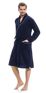 Doctor Nap Man's Dressing Gown SMS.6063 Navy Blue