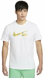 Nike Swoosh Mens Golf T-Shirt White 2XL Polo-Shirt