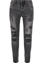 Men's Paneled Jeans Black