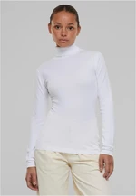 Women's knitted turtleneck white