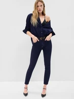 GAP Džíny mid rise true skinny jeans with Washwell - Dámské