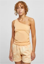 Women's asymmetrical paleorange top