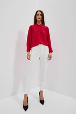 WOMEN'S TROUSERS L-SP-4019 OFF WHITE