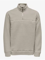 Men's Light Grey Sweatshirt ONLY & SONS Remy - Men