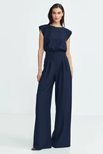 Nife Woman's Overall KM41 Navy Blue