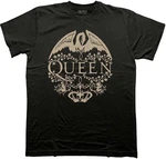 Queen Tricou Floral Crest Mono Unisex Black M