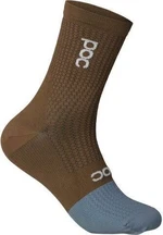 POC Flair Sock Mid Jasper Brown/Calcite Blue M Calcetines de ciclismo