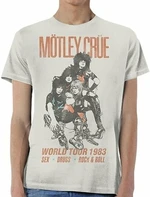 Motley Crue T-Shirt World Tour Vintage Unisex White XL