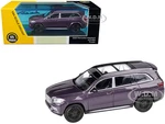 Mercedes-Maybach GLS 600 Purple Metallic with Sunroof 1/64 Diecast Model Car by Paragon Models